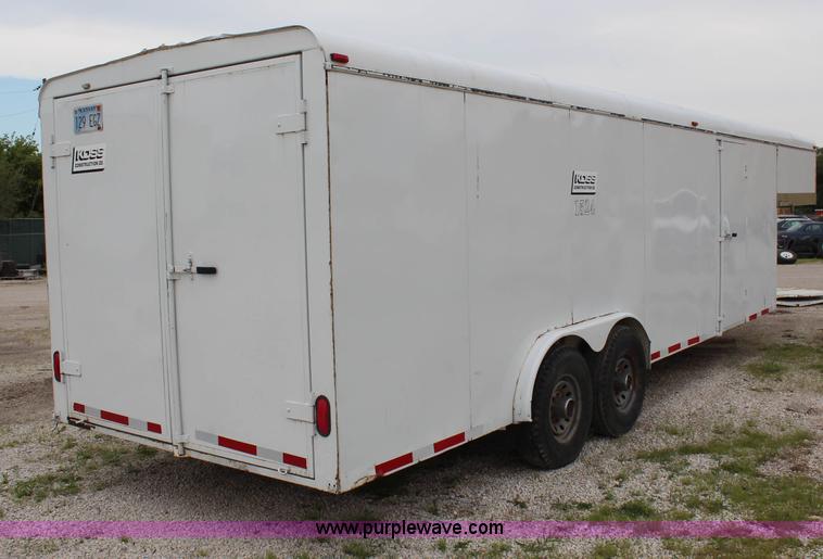 image for item G5087 1996 CM 24' enclosed gooseneck trailer