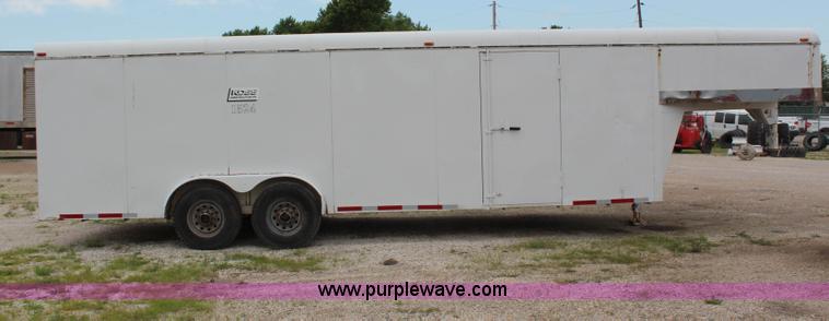 image for item G5087 1996 CM 24' enclosed gooseneck trailer