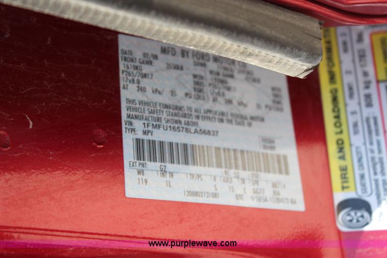 image for item G5472 2008 Ford Expedition XLT SUV