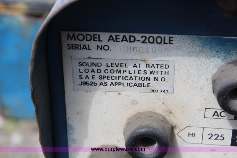 image for item X9365 Miller AEAD-200LE welder/generator