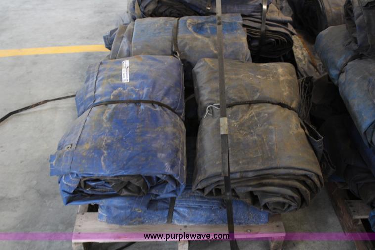 image for item X9409 (6) 26' x 14' steel tarps