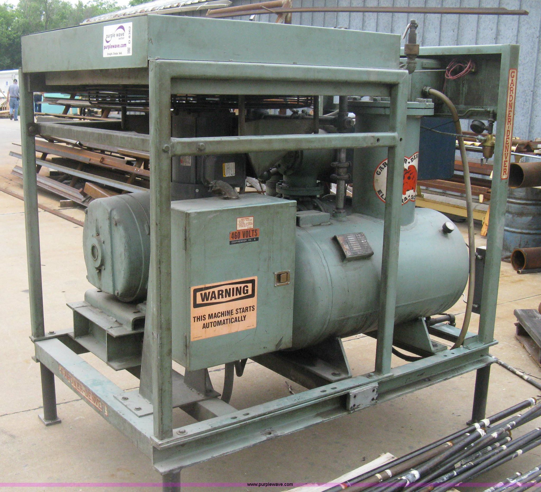 1973 Gardner Denver ElectraScrew industrial air compressor in Halstead
