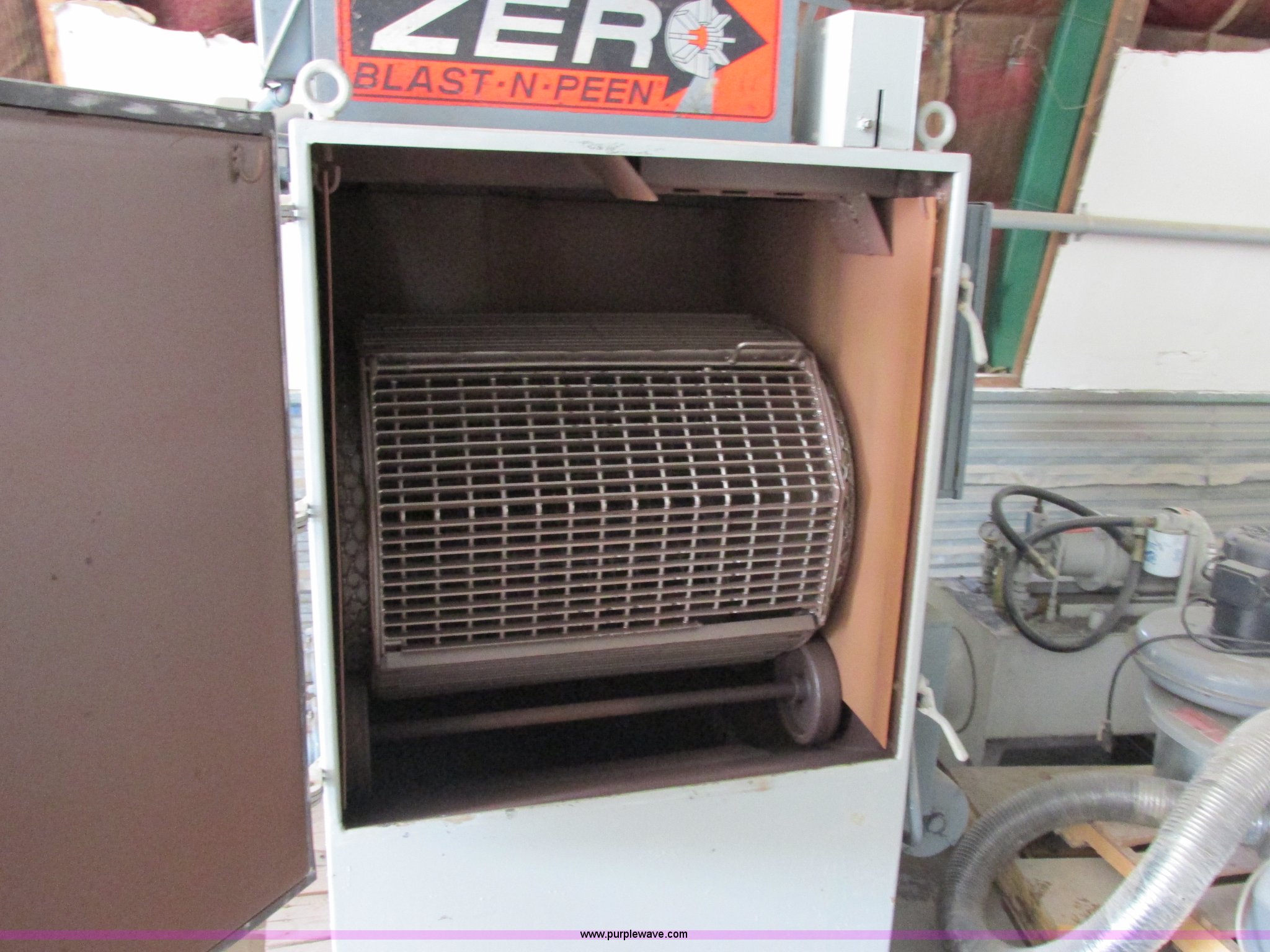 Airless Zero BlastNPeen enclosed sandblasting machine in Warrenton