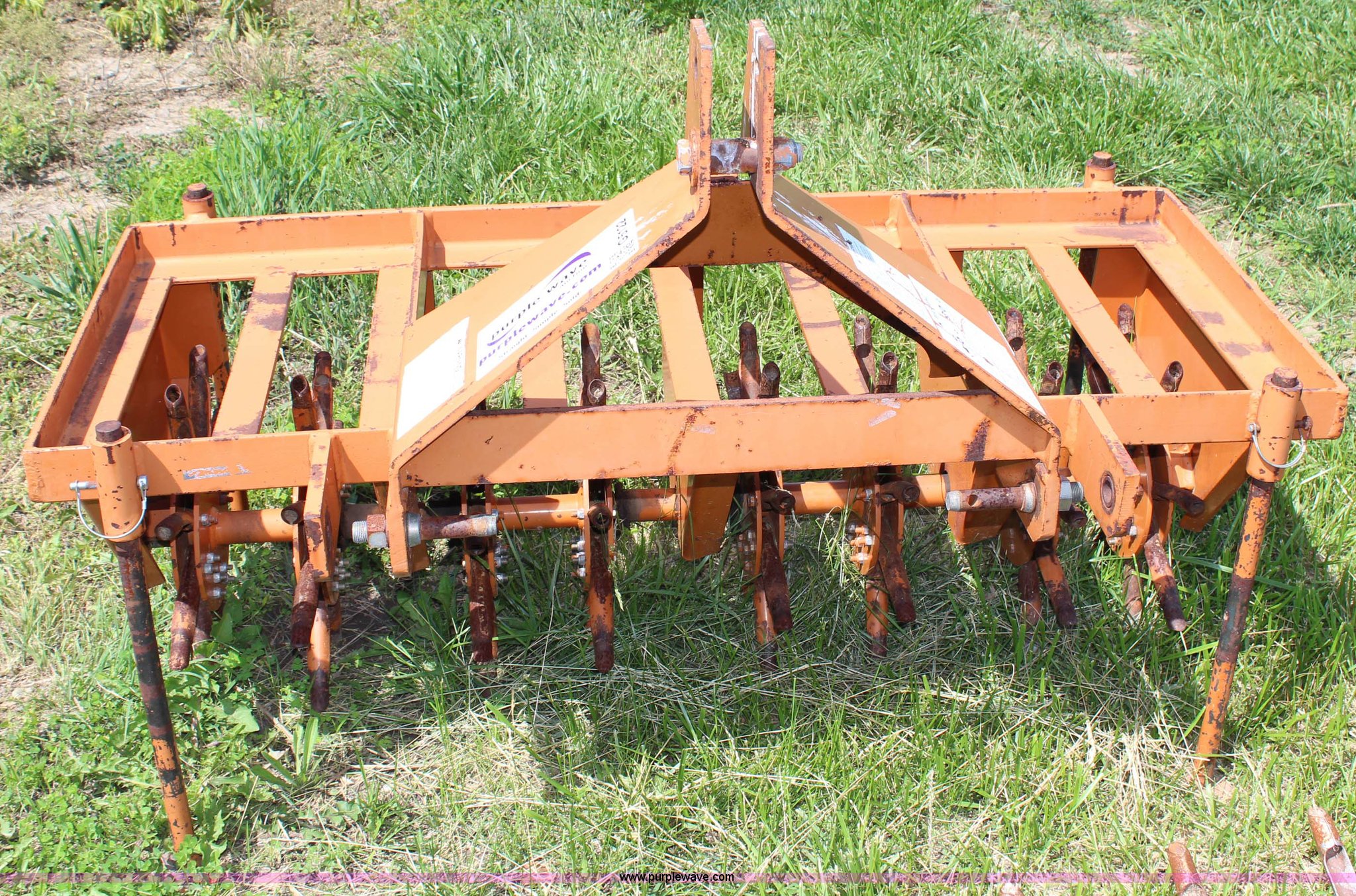 1999 Woods PL48 three point aerator Item G5122 selling at SOLD! June