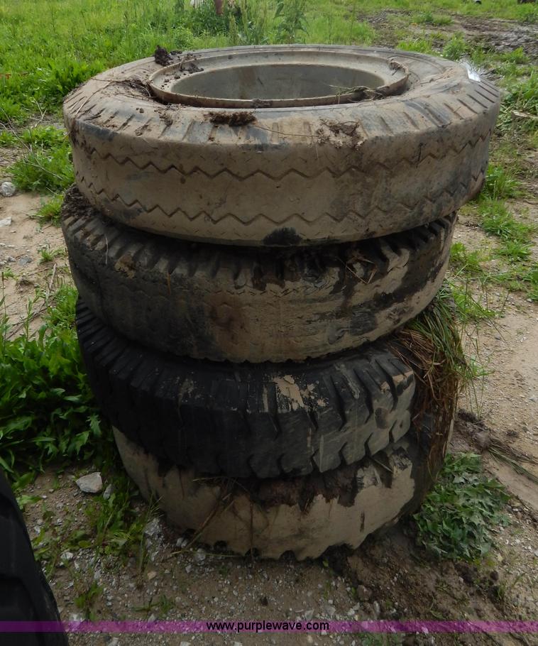 image for item AE9866 (4) 16-20 tires and wheels