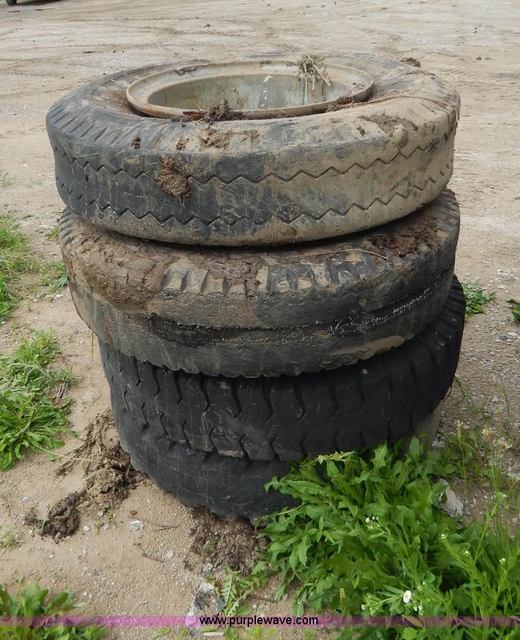 image for item AE9866 (4) 16-20 tires and wheels