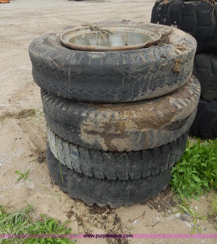 image for item AE9866 (4) 16-20 tires and wheels