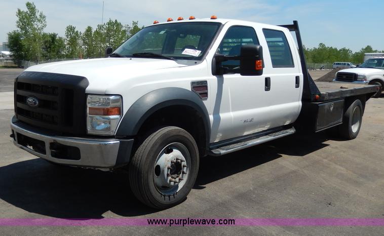 image for item D8080 2008 Ford F550 XL Super Duty flatbed truck