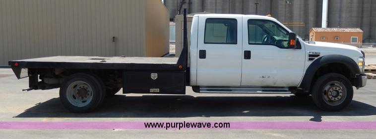 image for item D8080 2008 Ford F550 XL Super Duty flatbed truck