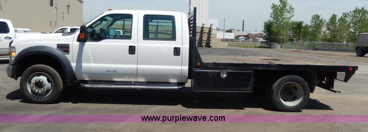 image for item D8080 2008 Ford F550 XL Super Duty flatbed truck