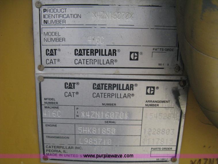 image for item D8357 1999 Caterpillar 416C backhoe