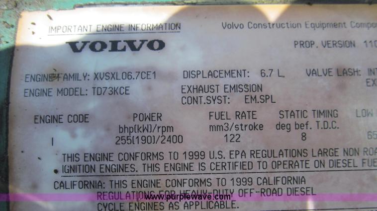 image for item E3991 2000 Volvo A25C articulated haul truck