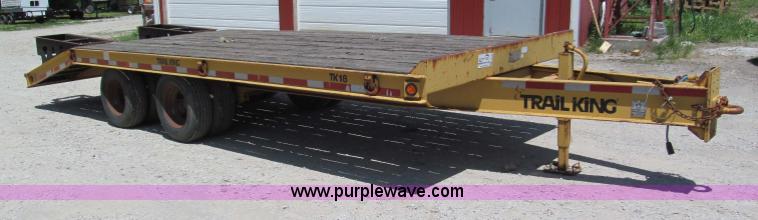 image for item F5070 1997 Trail King TK18-2200 flatbed trailer