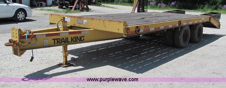 image for item F5070 1997 Trail King TK18-2200 flatbed trailer