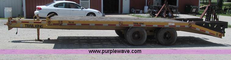 image for item F5070 1997 Trail King TK18-2200 flatbed trailer