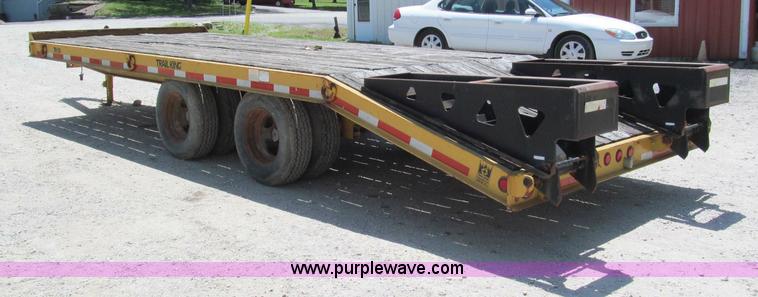 image for item F5070 1997 Trail King TK18-2200 flatbed trailer