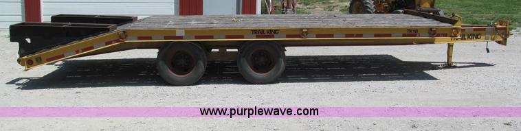 image for item F5070 1997 Trail King TK18-2200 flatbed trailer