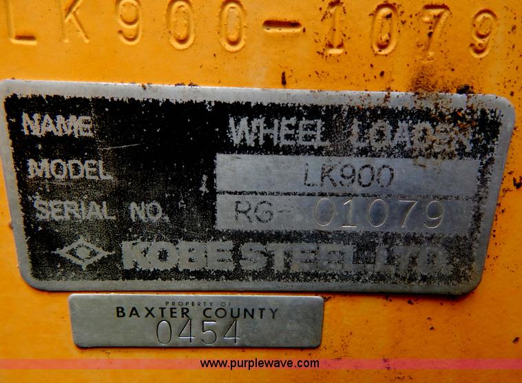 image for item G3205 1988 Kobelco LK900 wheel loader