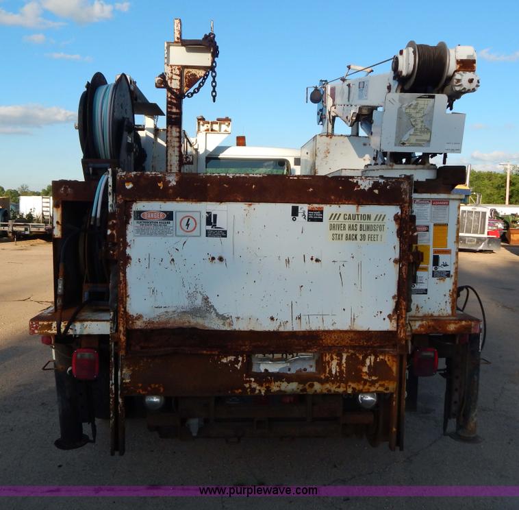 image for item G3221 1999 International 4900 Crew Cab railroad service truck