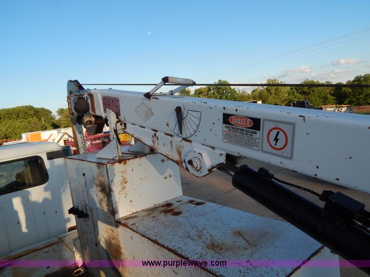 image for item G3221 1999 International 4900 Crew Cab railroad service truck