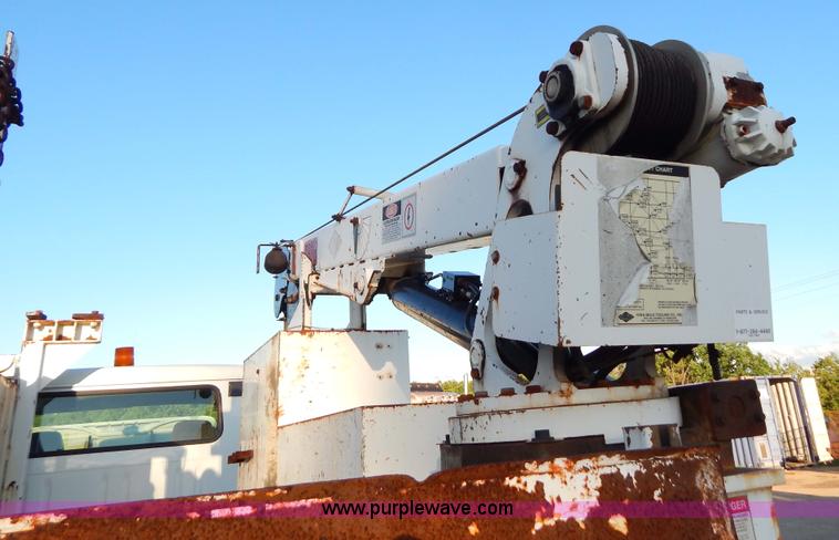 image for item G3221 1999 International 4900 Crew Cab railroad service truck