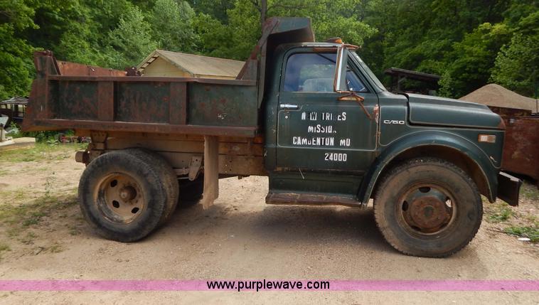 image for item G3227 1971 Chevrolet C50 dump truck