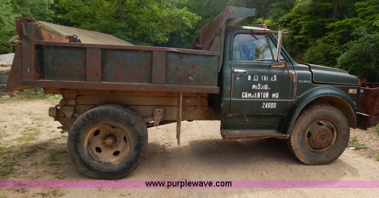 image for item G3227 1971 Chevrolet C50 dump truck