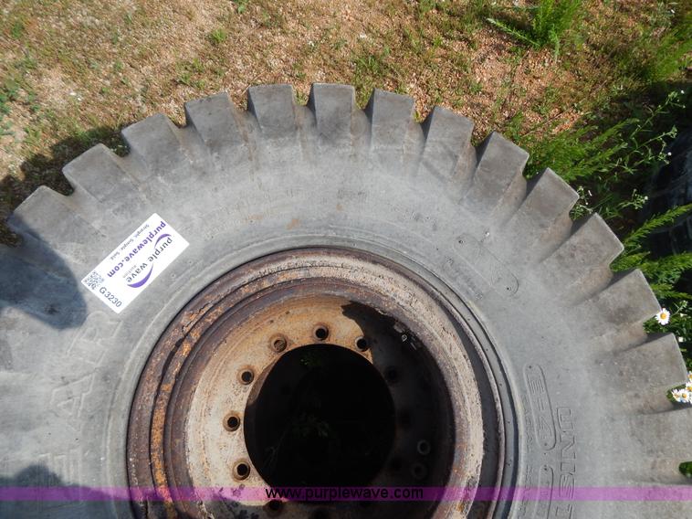 image for item G3230 (4) used 18-25 tires and 12 hole wheels