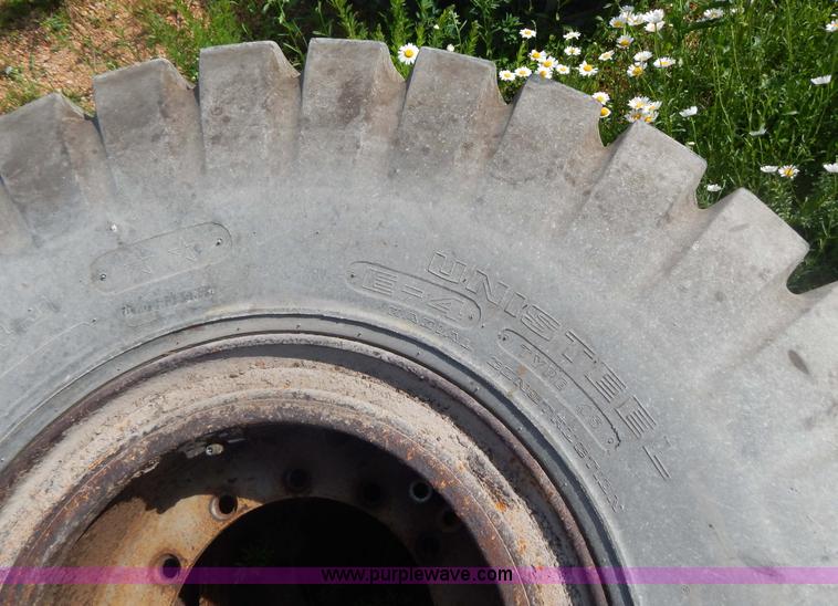 image for item G3230 (4) used 18-25 tires and 12 hole wheels