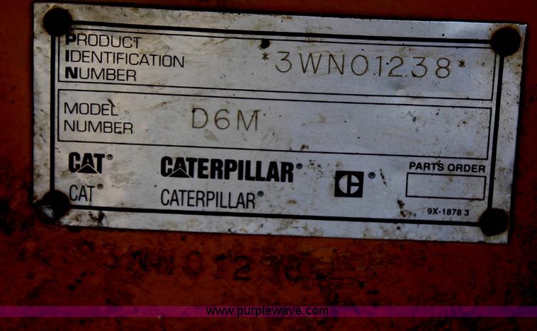 image for item G5086 1998 Caterpillar D6M XL dozer