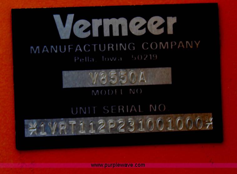 image for item G5159 2003 Vermeer V8550A trencher