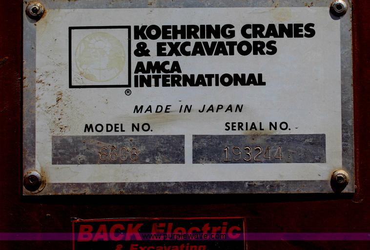 image for item G5160 1988 Koehring 6608 mini excavator