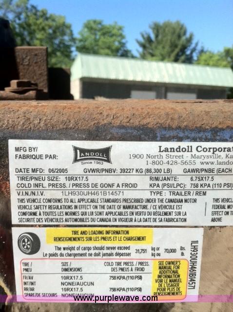 image for item G8684 2006 Landoll 930B trailer
