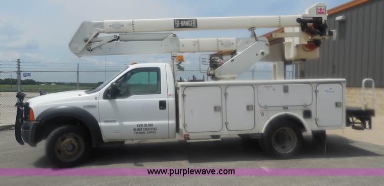 image for item H3116 2007 Ford F550 XL Super Duty service truck