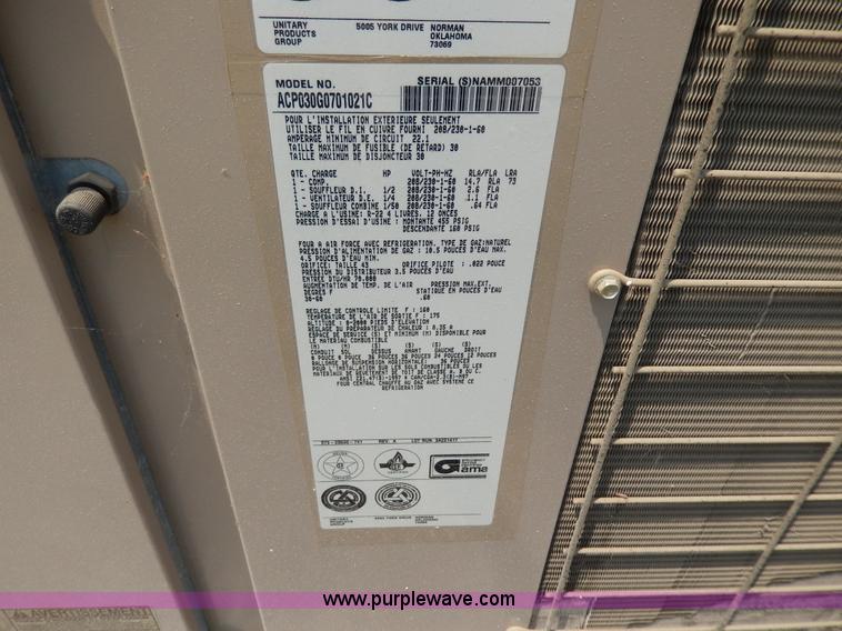 image for item AA9314 York AC/heat unit