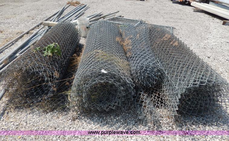 image for item AA9326 Approximately 300' of chain link fencing