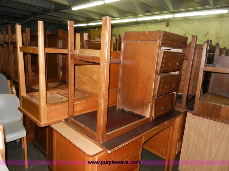 image for item AA9428 (30) wooden student desks