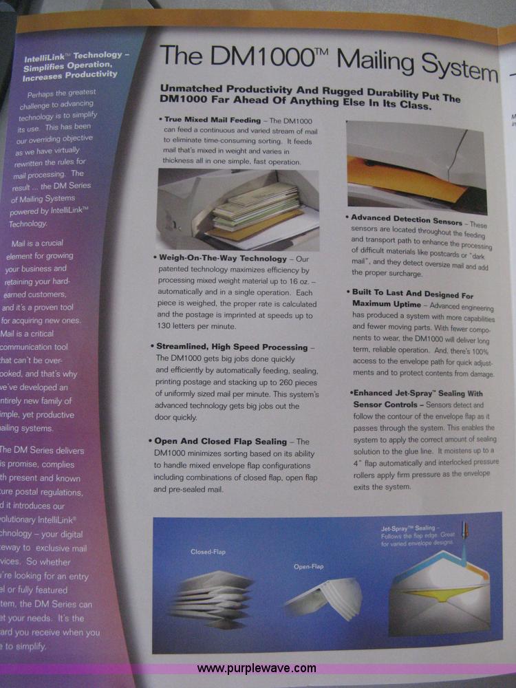 image for item AH9067 Pitney Bowes DM1000 mailing system