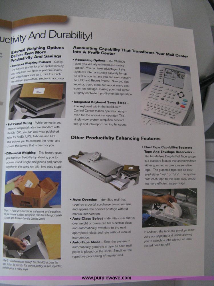 image for item AH9067 Pitney Bowes DM1000 mailing system