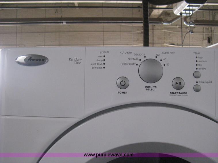 image for item AH9072 Amana Tandem 3300 stacking washer and dryer