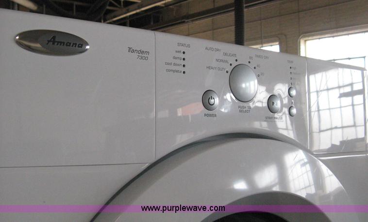 image for item AH9074 Amana Tandem 3300 stacking washer and dryer
