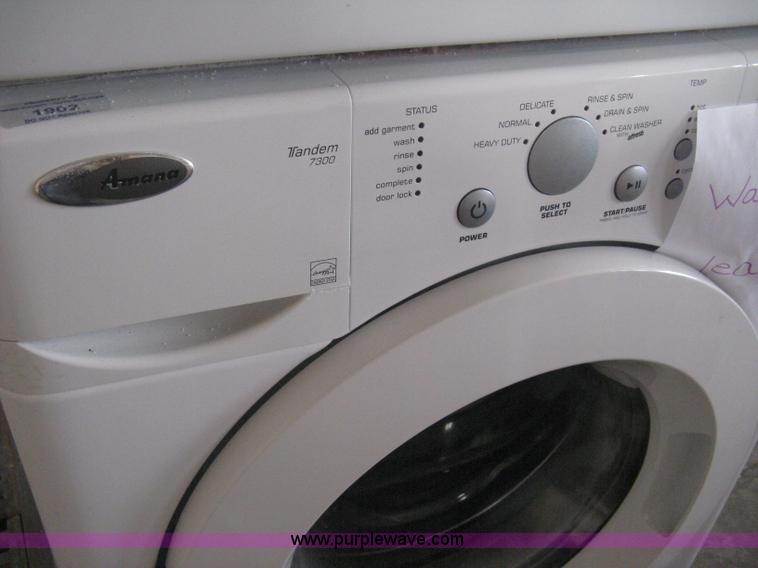 image for item AH9074 Amana Tandem 3300 stacking washer and dryer