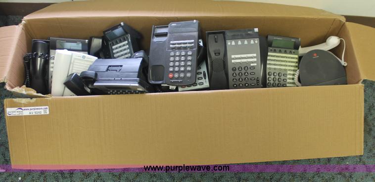 image for item AV9242 (14) boxes of telephones and accessories