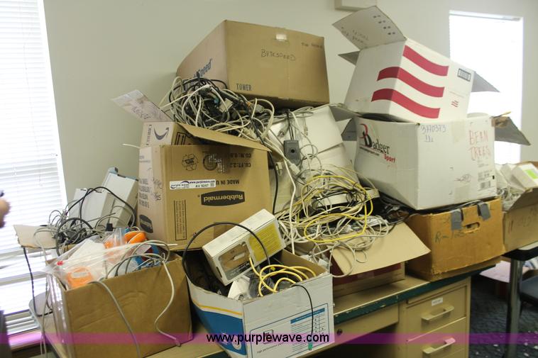 image for item AV9247 Assorted computer cables, wires, and accessories