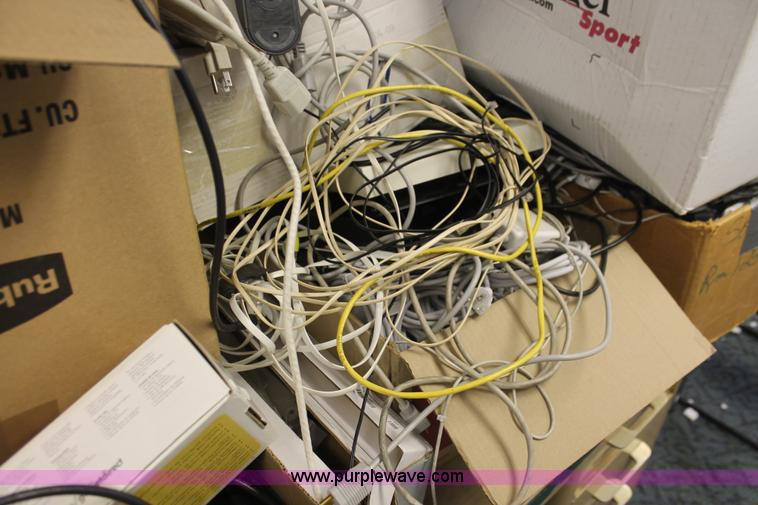 image for item AV9247 Assorted computer cables, wires, and accessories