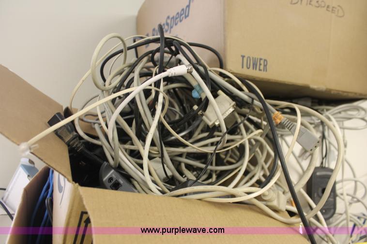 image for item AV9247 Assorted computer cables, wires, and accessories