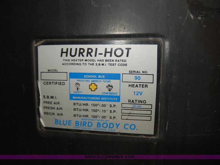 image for item D8094 1996 Blue Bird TC2000 school bus