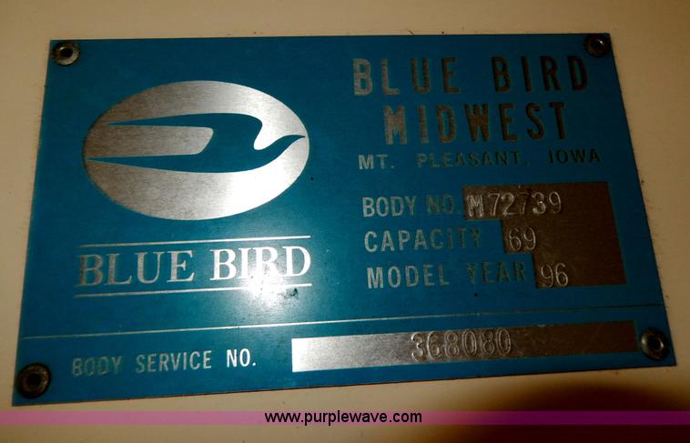 image for item D8094 1996 Blue Bird TC2000 school bus