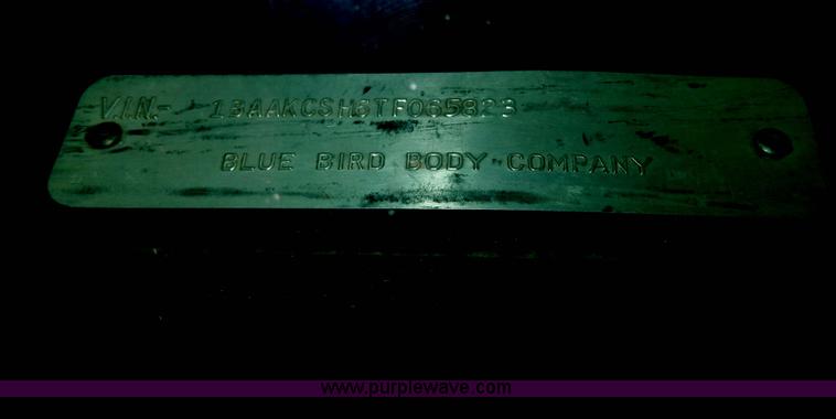 image for item D8094 1996 Blue Bird TC2000 school bus