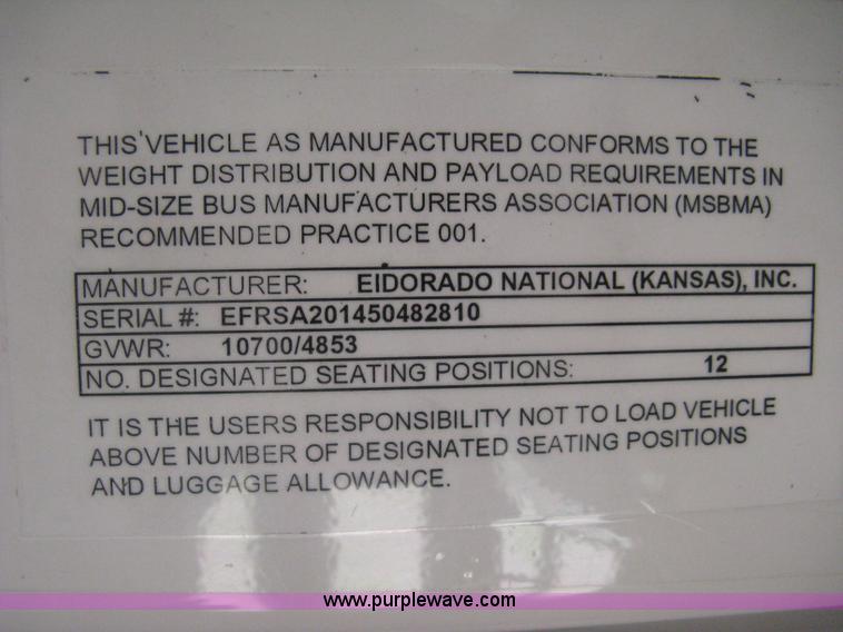 image for item D8361 2005 Ford E350 Aero Tech transit bus
